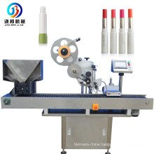 Automatic horizontal glue syringe applicator cosmetics lipstick lip balm soft tube labeling machine